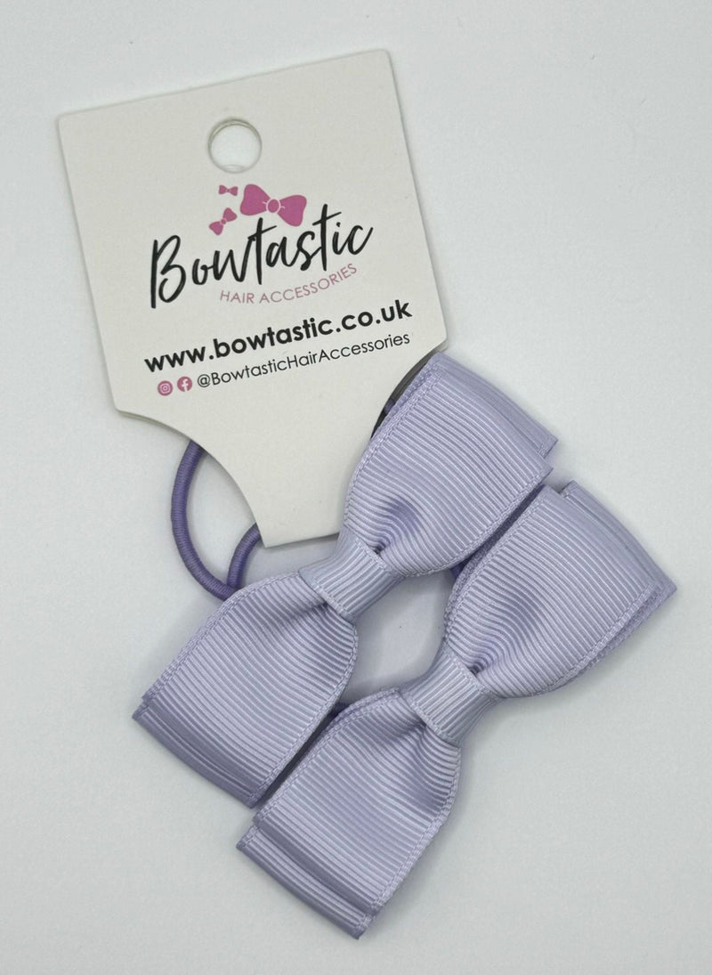 2.75 Inch Flat Bow Thin Elastic - Lilac Mist - 2 Pack