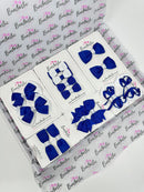 School Bundle - Cobalt & White - 14 Pack - Backing Cards Not Included