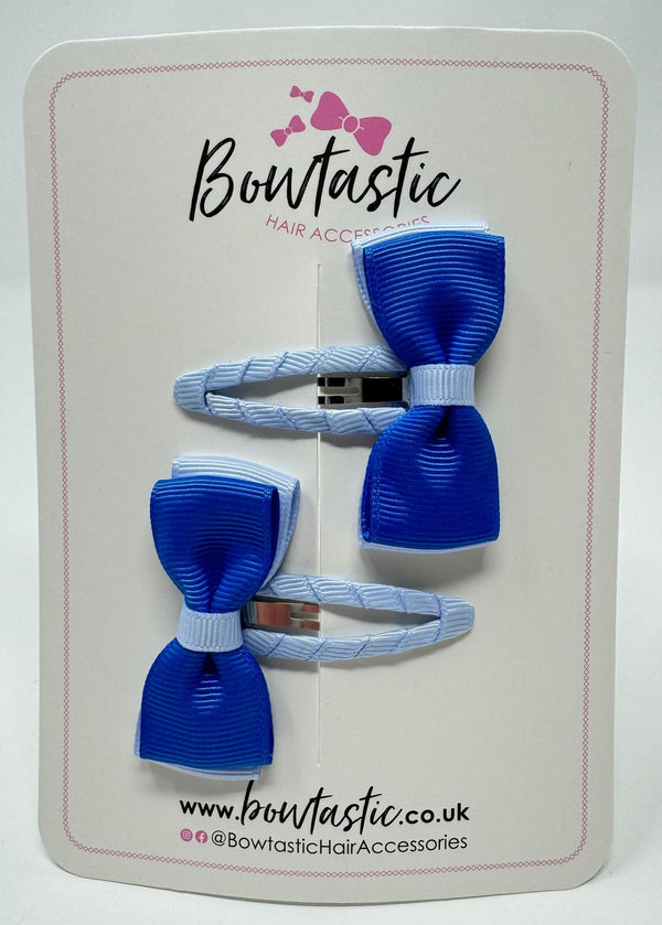 1.75 Inch Snap Clip - Royal Blue & Bluebell - 2 Pack