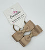 2.75 Inch Flat Bow Thin Elastic - Tan - 2 Pack