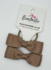 2.75 Inch Flat Bow Thin Elastic - Pecan Brown - 2 Pack