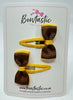 1.75 Inch Snap Clip - Turftan & Yellow Gold - 2 Pack