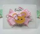 3.5 inch Pink Bunny Bow