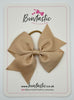 3.5 Inch Flat Bow Thin Elastic - Tan