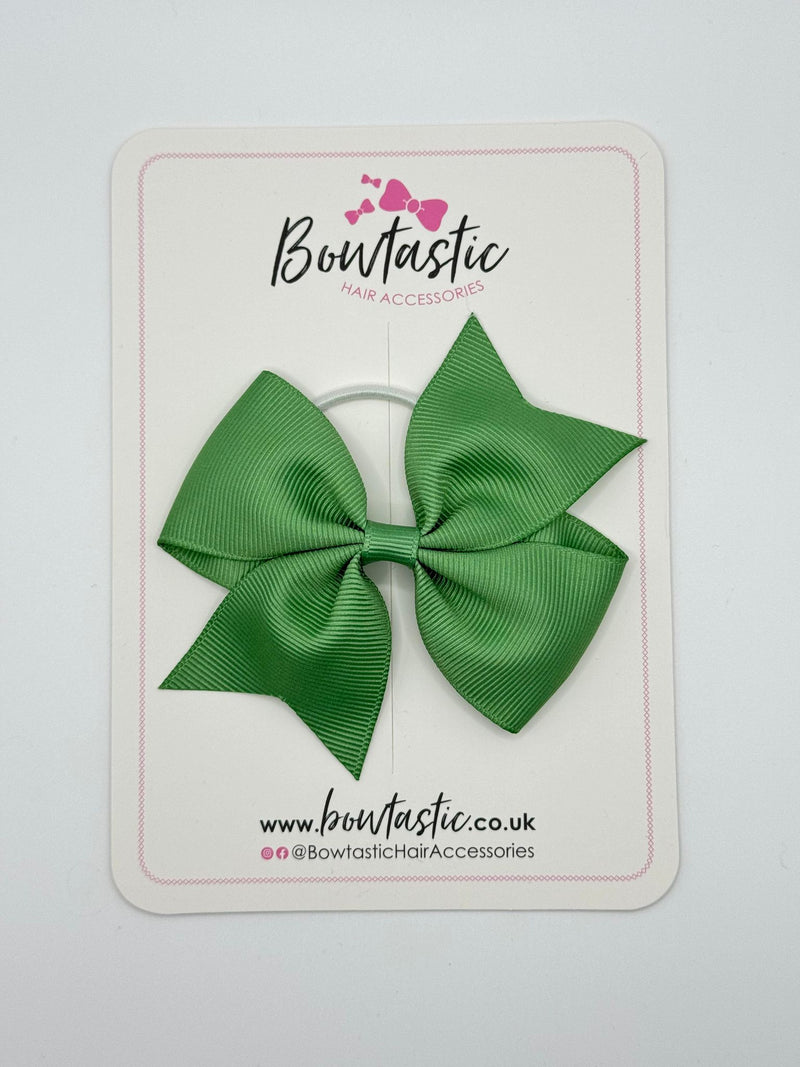 3.5 Inch Flat Bow Thin Elastic - Sage Green