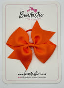 3.5 Inch Flat Bow Thin Elastic - Tangerine