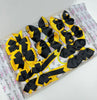 School Bundle - 5 Matching Pairs - Black & Yellow Gold - Clips & Bobbles