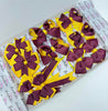 School Bundle - 5 Matching Pairs - Burgundy & Yellow Gold - Clips & Bobbles