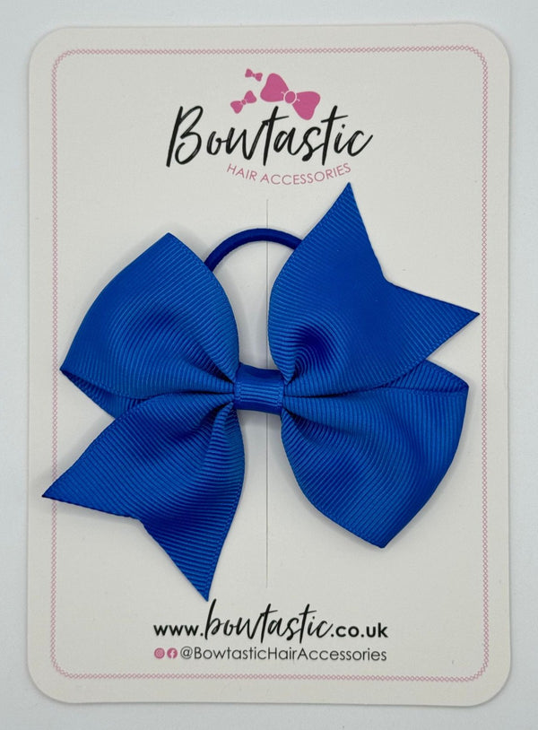 3.5 Inch Flat Bow Thin Elastic - Royal Blue