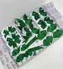 School Bundle - 5 Matching Pairs - Forest Green & White - Clips & Bobbles