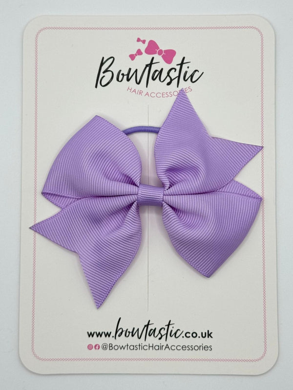 3.5 Inch Flat Bow Thin Elastic - Light Orchid