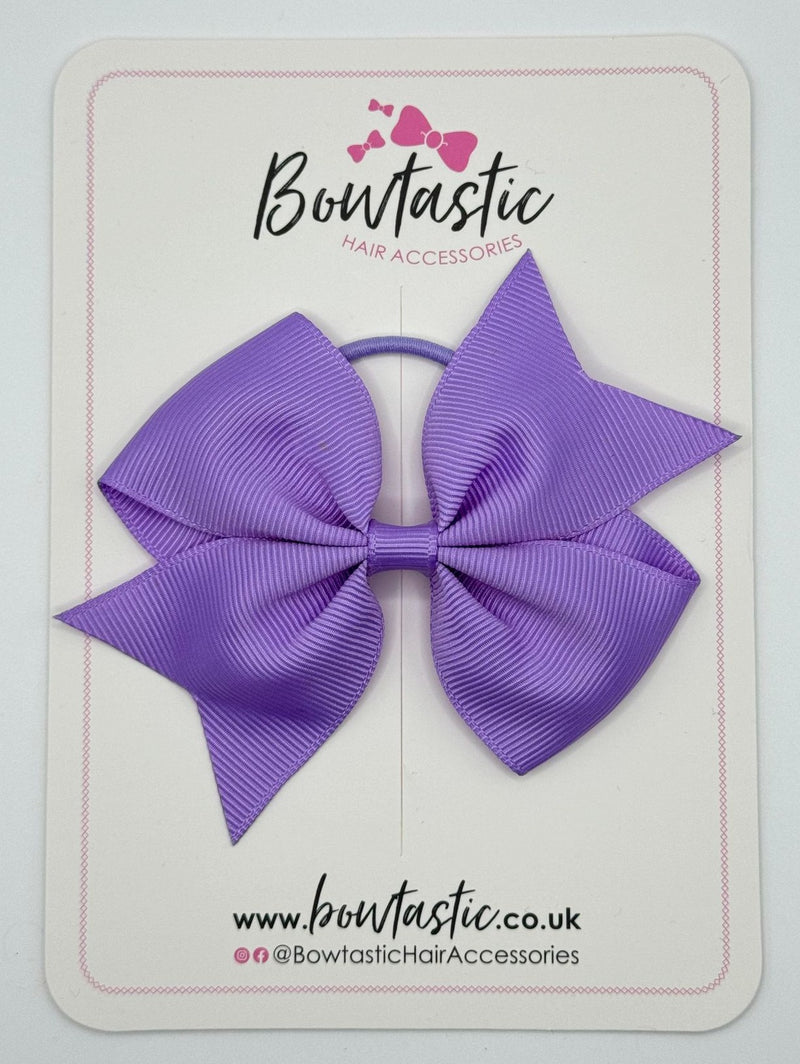 3.5 Inch Flat Bow Thin Elastic - Grape