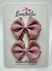 2.5 Inch Flat Bow - Antique Mauve - 2 Pack