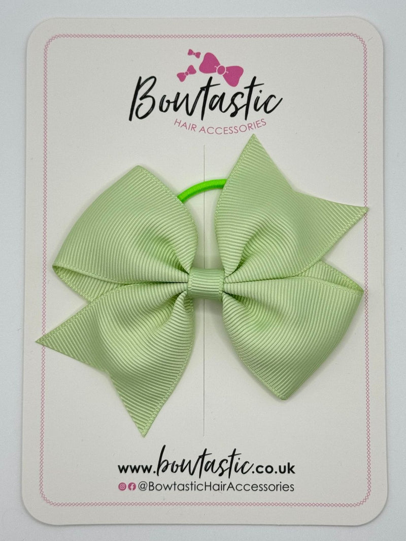 3.5 Inch Flat Bow Thin Elastic - Seafoam Green