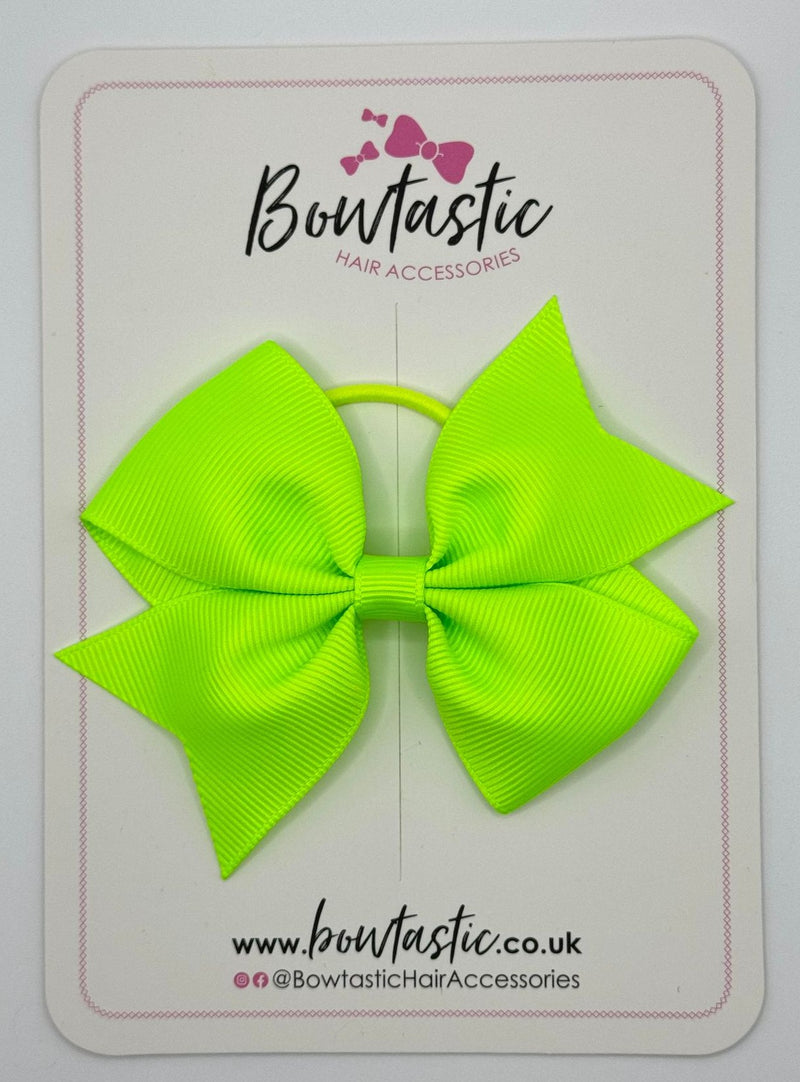 3.5 Inch Flat Bow Thin Elastic - Key Lime