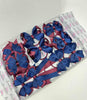 School Bundle - 5 Matching Pairs - Burgundy & Navy - Clips & Bobbles