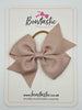 3.5 Inch Flat Bow Thin Elastic - Antique Mauve