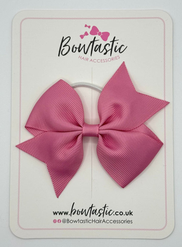 3.5 Inch Flat Bow Thin Elastic - Fantasy Rose