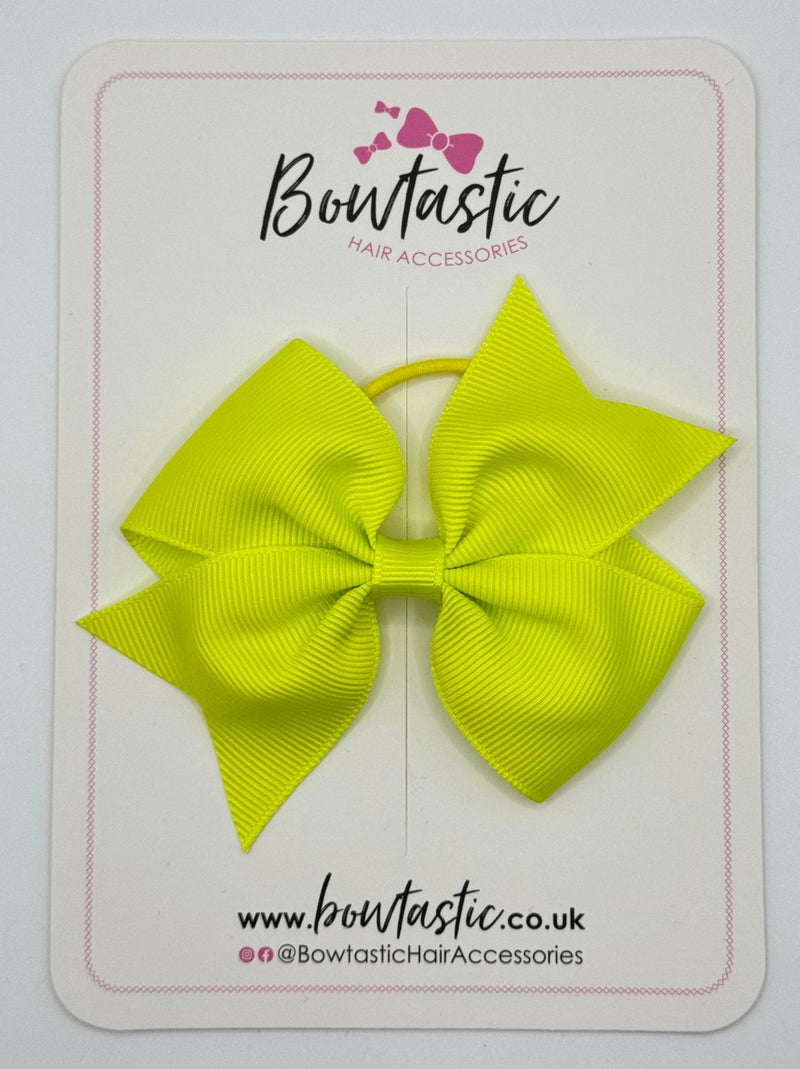 3.5 Inch Flat Bow Thin Elastic - Pineapple