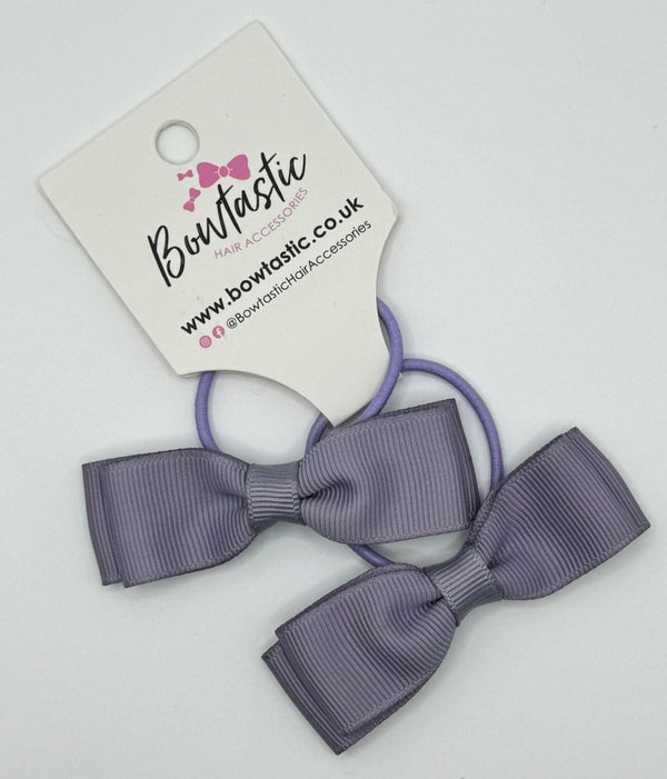 2.75 Inch Flat Bow Thin Elastic - Thistle - 2 Pack