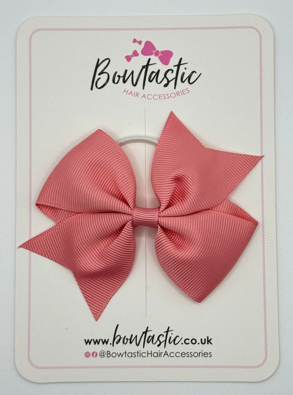 3.5 Inch Flat Bow Thin Elastic - Dusty Rose