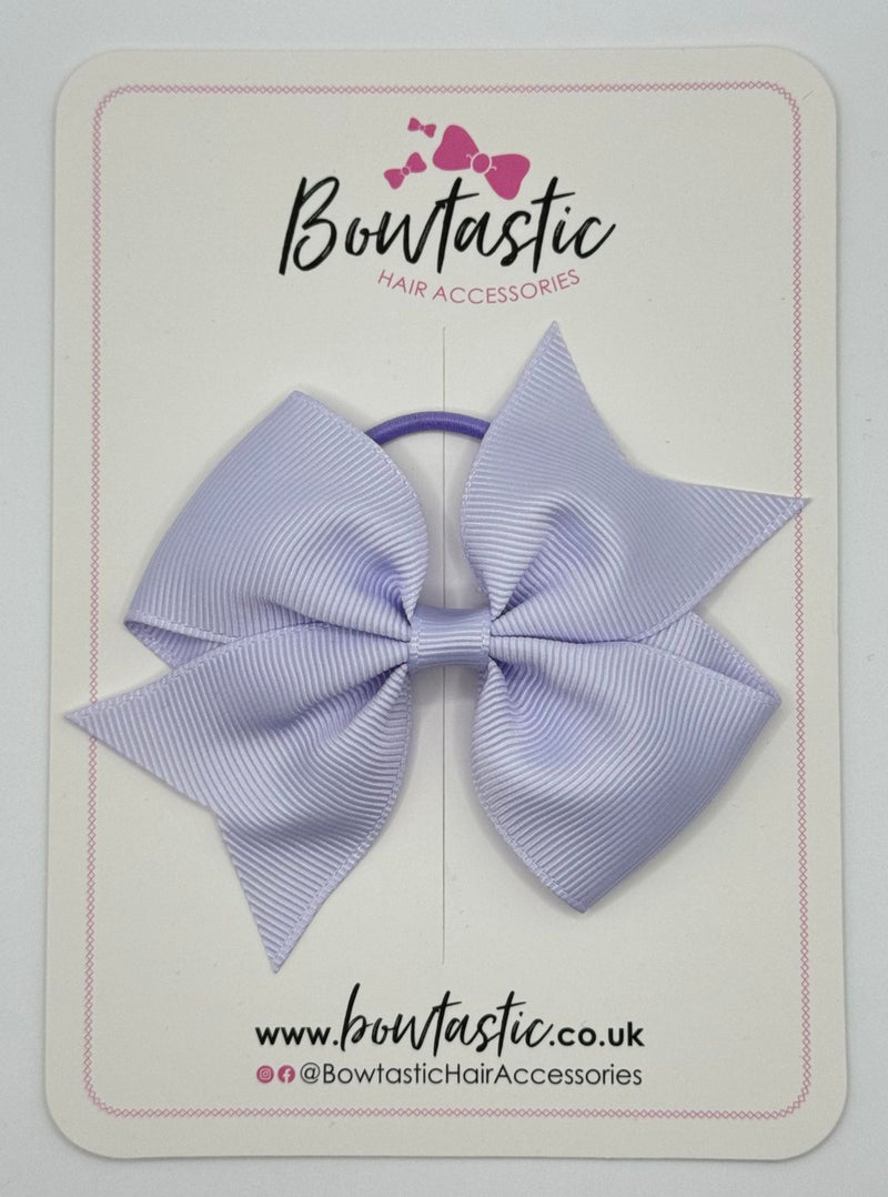 3.5 Inch Flat Bow Thin Elastic - Lilac Mist