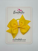 3.5 Inch Flat Bow Thin Elastic - Daffodil