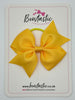 3.5 Inch Flat Bow Thin Elastic - Yellow Gold