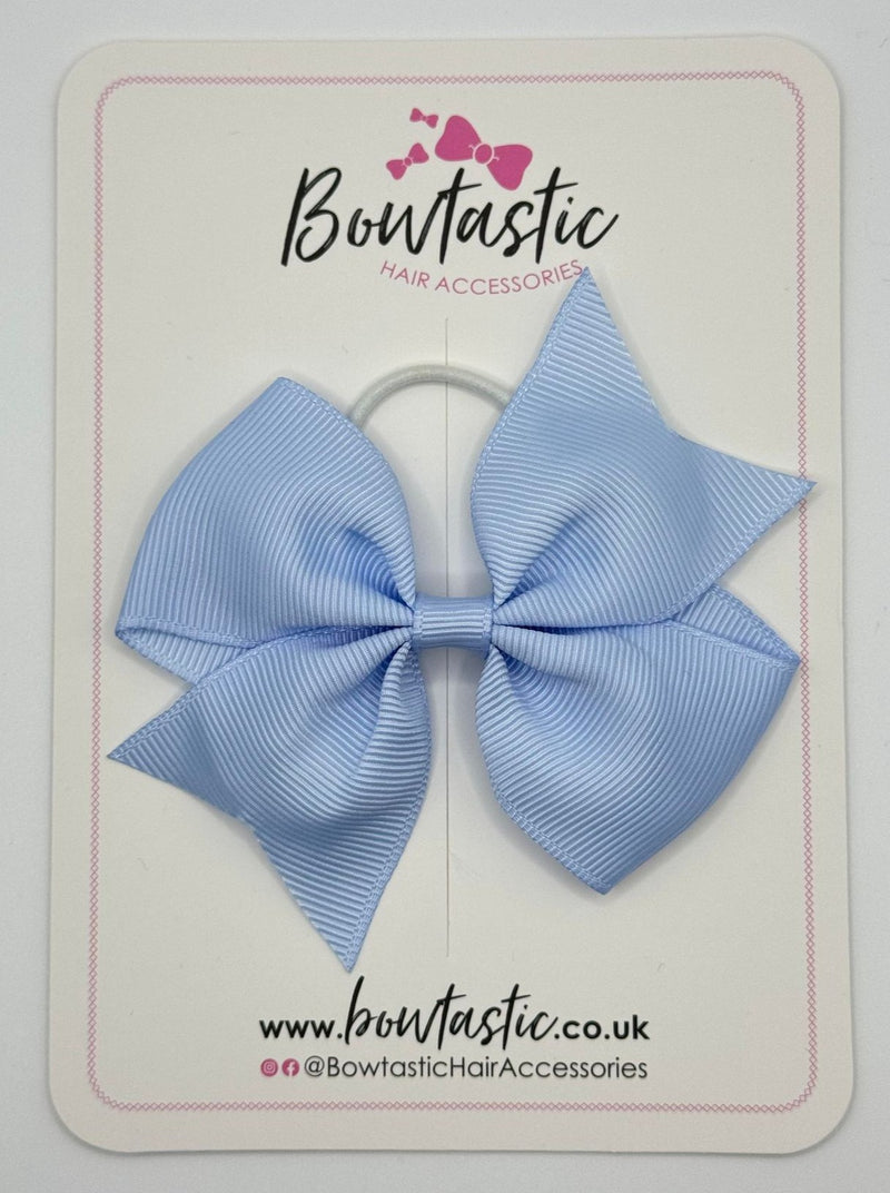 3.5 Inch Flat Bow Thin Elastic - Bluebell