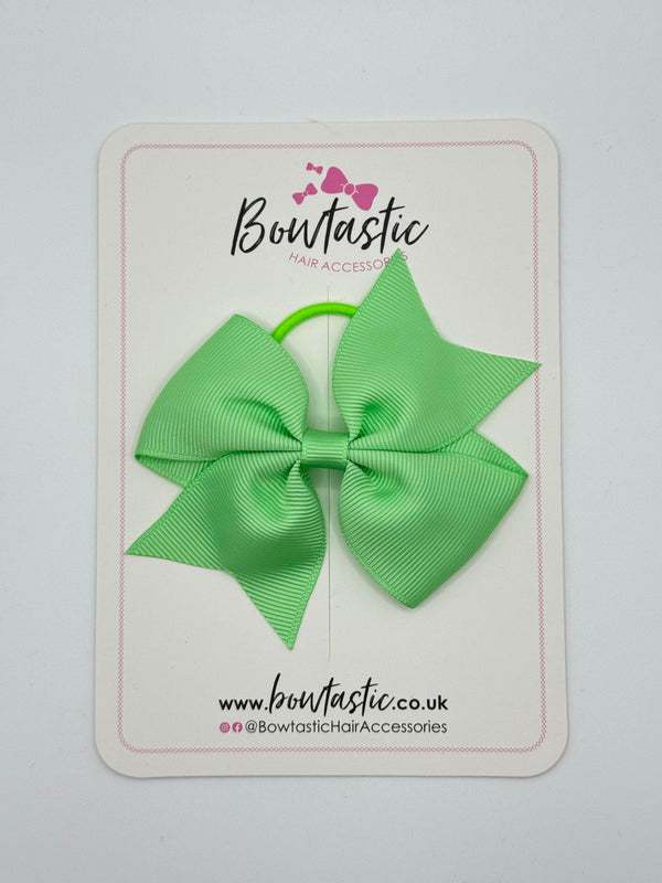 3.5 Inch Flat Bow Thin Elastic - Mint Green