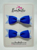 3 Inch Flat Bow - Royal Blue & Bluebell - 2 Pack
