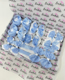 School Bundle - 5 Matching Pairs - Light Blue & White Gingham