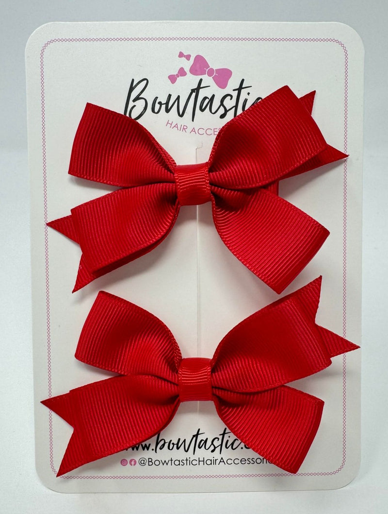 3 Inch Butterfly Bow Style 2 - Red