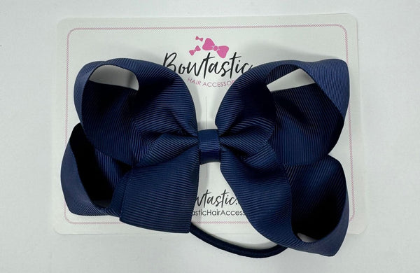 5 Inch Bow Bobble - Navy