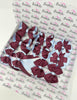 School Bundle - 5 Matching Pairs - Burgundy & Bluebell - Clips & Bobbles