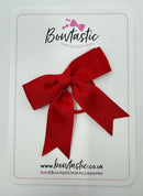 2.75 Inch Tail Bow Thin Elastic - Red