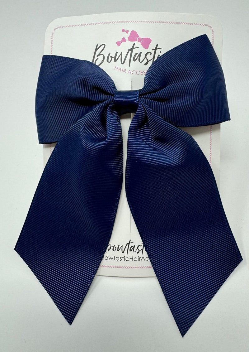 4.25 Inch Tail Bow - Navy