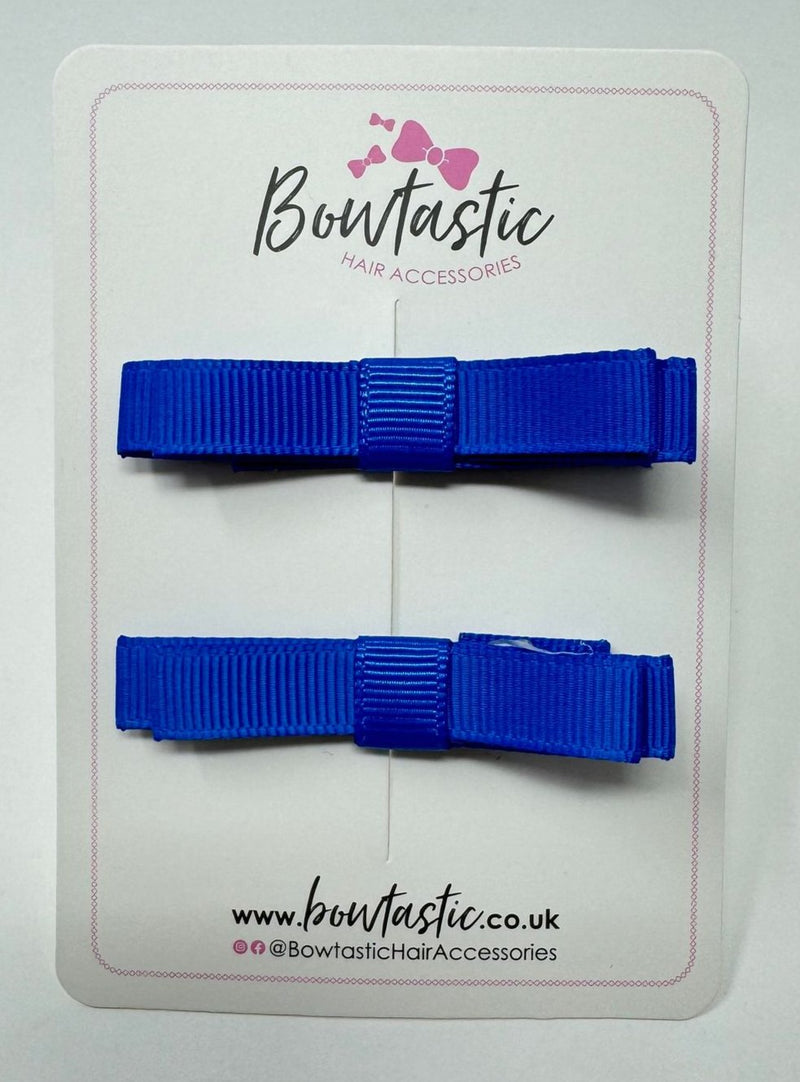 2 Inch Slide Bows - Royal Blue - 2 Pack