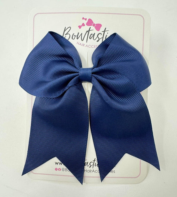 4 Inch Cheer Bow - Navy