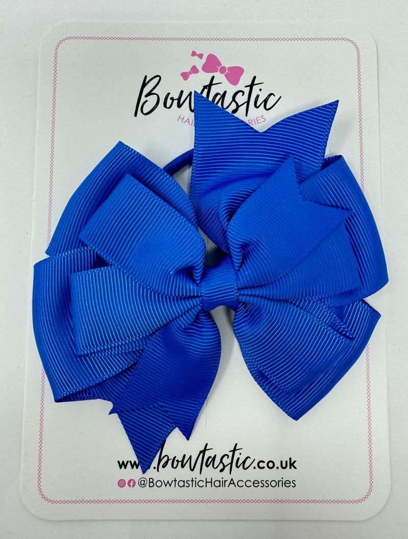 4 Inch Double Pinwheel Bow Bobble - Royal Blue