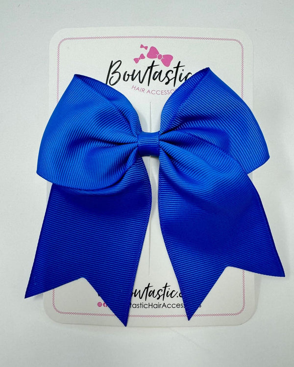 4 Inch Cheer Bow - Royal Blue