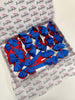 School Bundle - 5 Matching Pairs - Royal Blue & Red - Clips