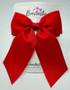 4.25 Inch Tail Bow - Hot Red