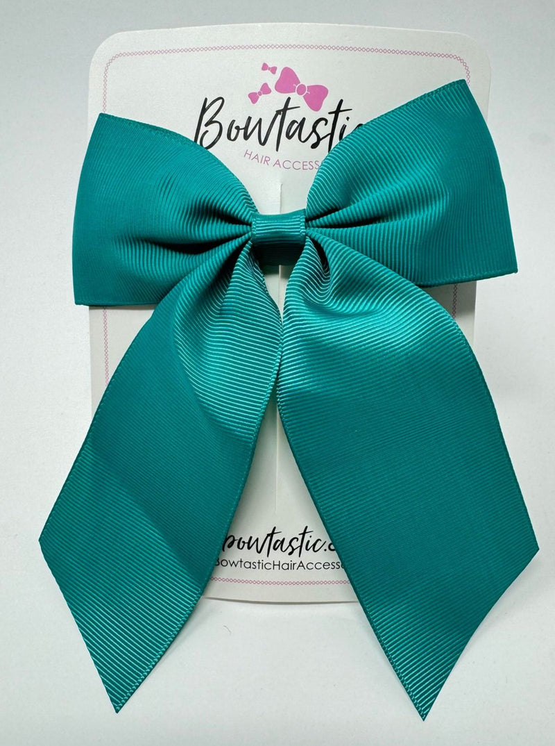 4.25 Inch Tail Bow - Jade Green