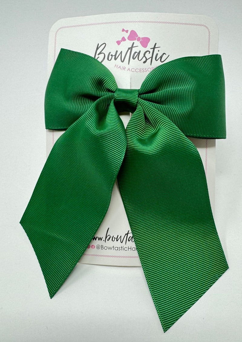 4.25 Inch Tail Bow - Forest Green