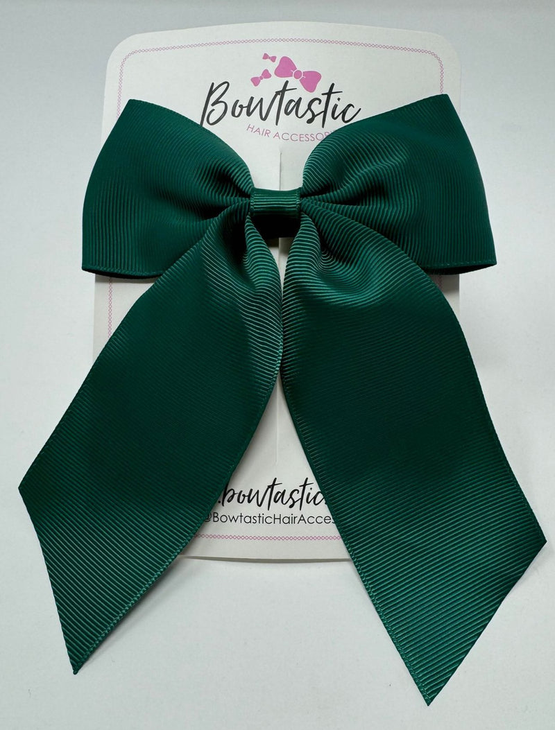 4.25 Inch Tail Bow - Hunter Green