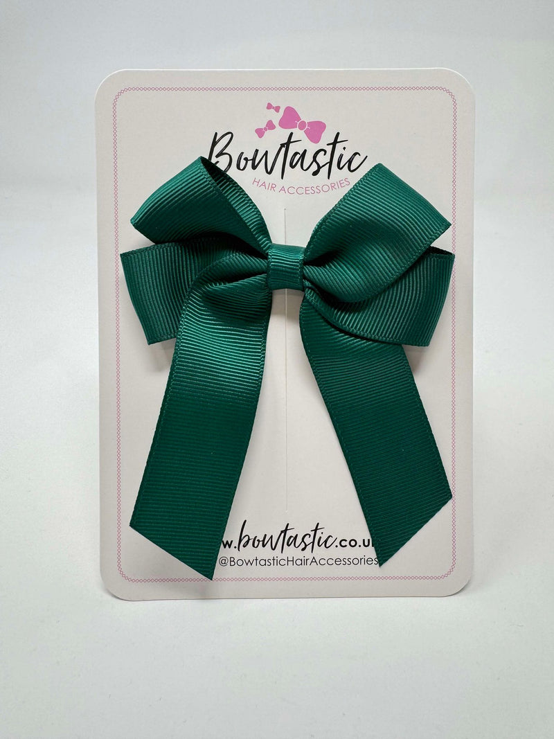 3.5 Inch Tail Bow - Hunter Green