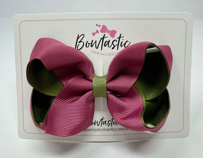 4 Inch Double Ribbon Bow - Victorian Rose & Willow