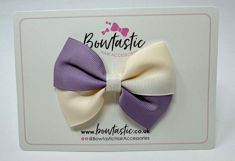 3.5 Inch Twist Bow - Fresco & Ivory