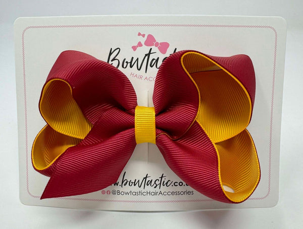 4 Inch Double Ribbon Bow - Beauty & Dandelion